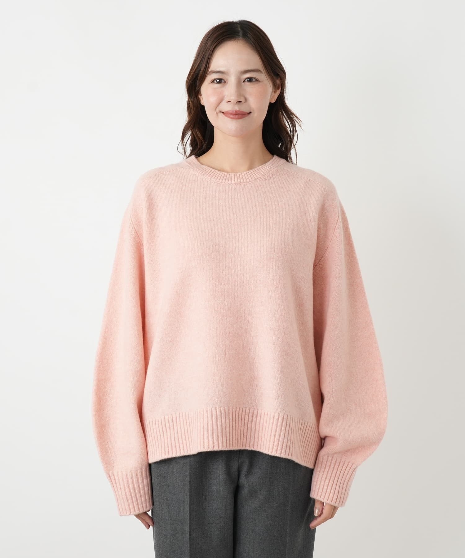 クルーネックニットプルオーバー【NEMIKA】|レリアン プラスハウス