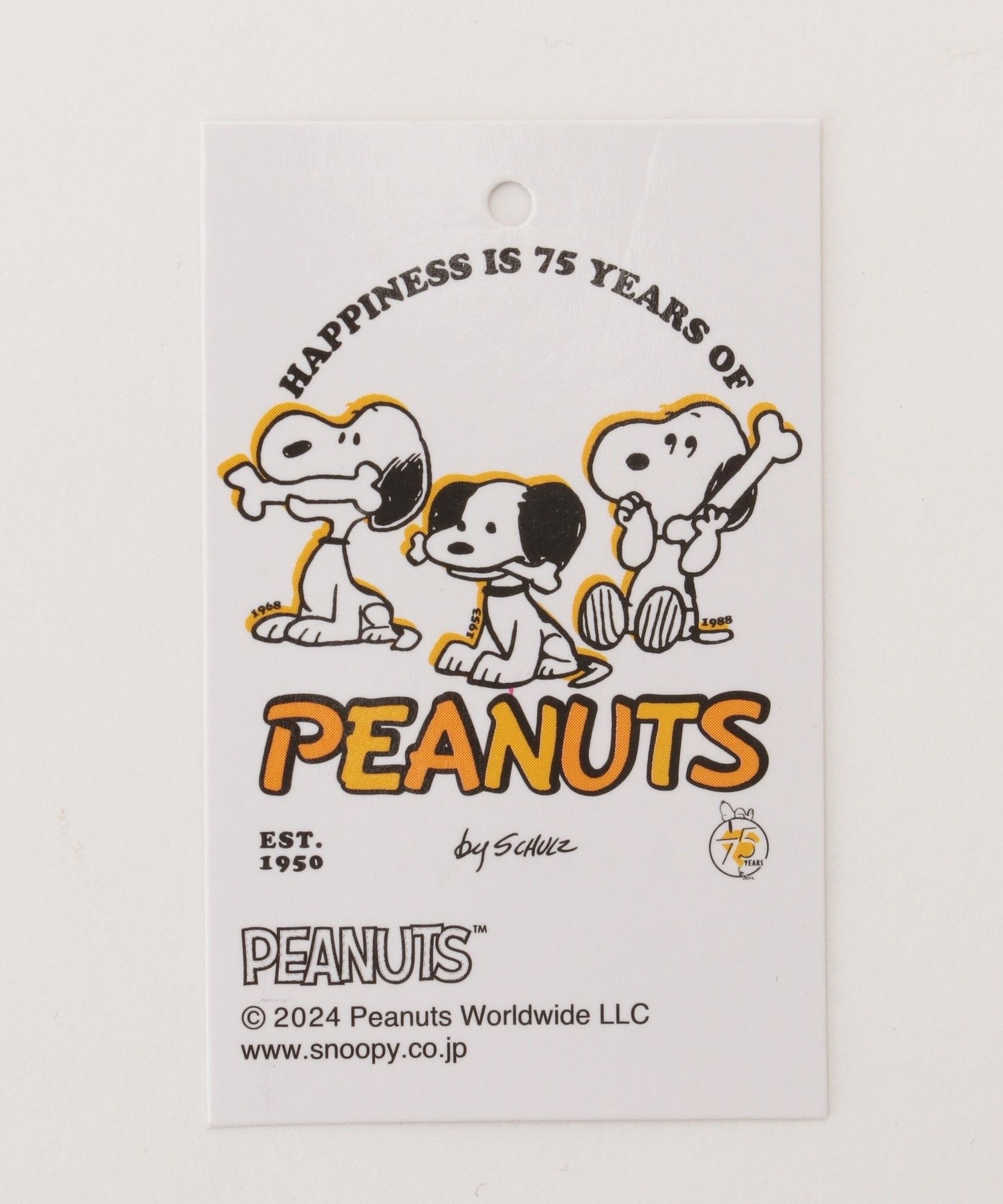 スヌーピー】スヌーピー 75th 60s S ぬいぐるみ|SNOOPY×VOYAGES