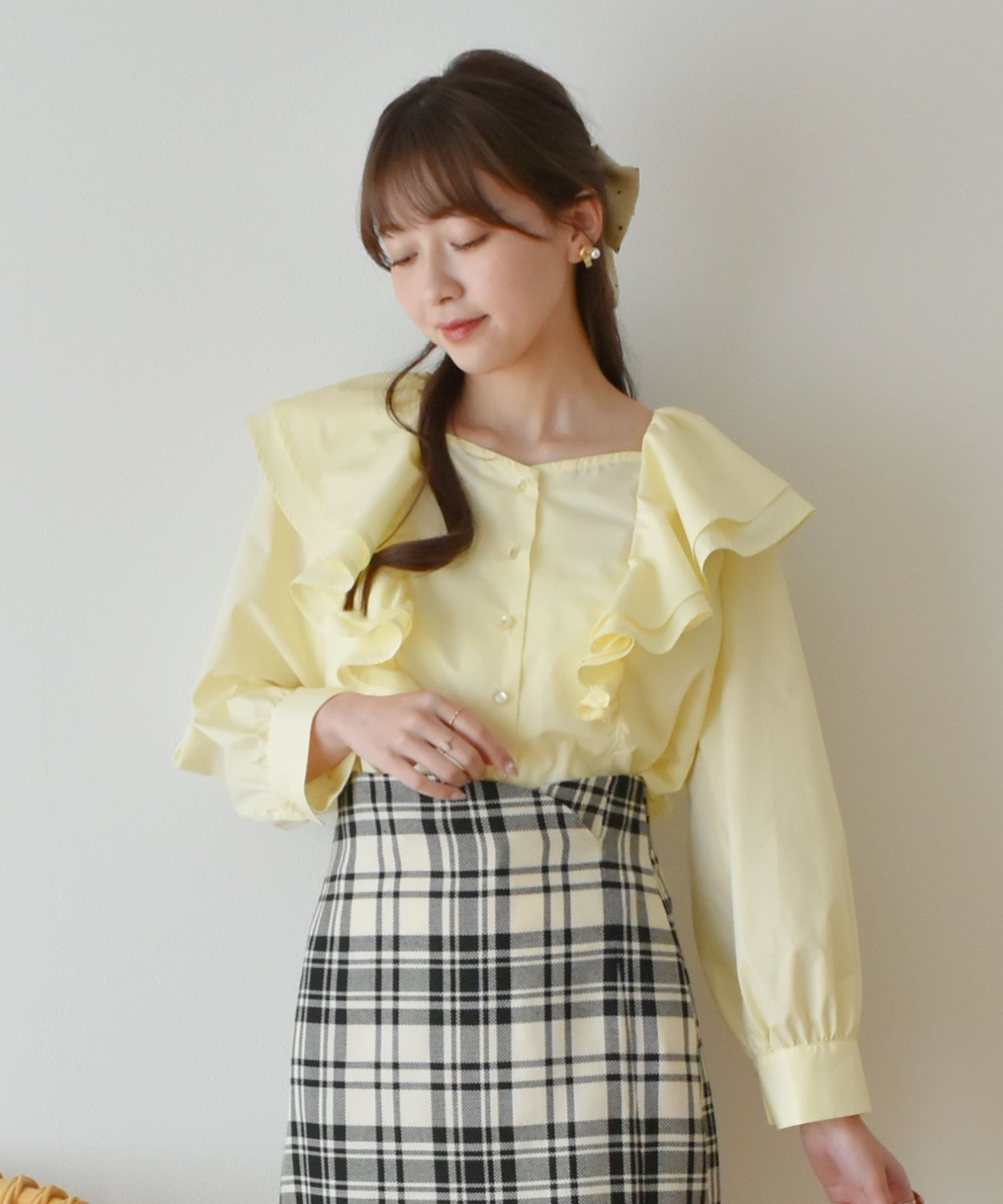 スクエア肩フリルBL|ems excite | RETRO GIRL ONLINE STORE レトロ