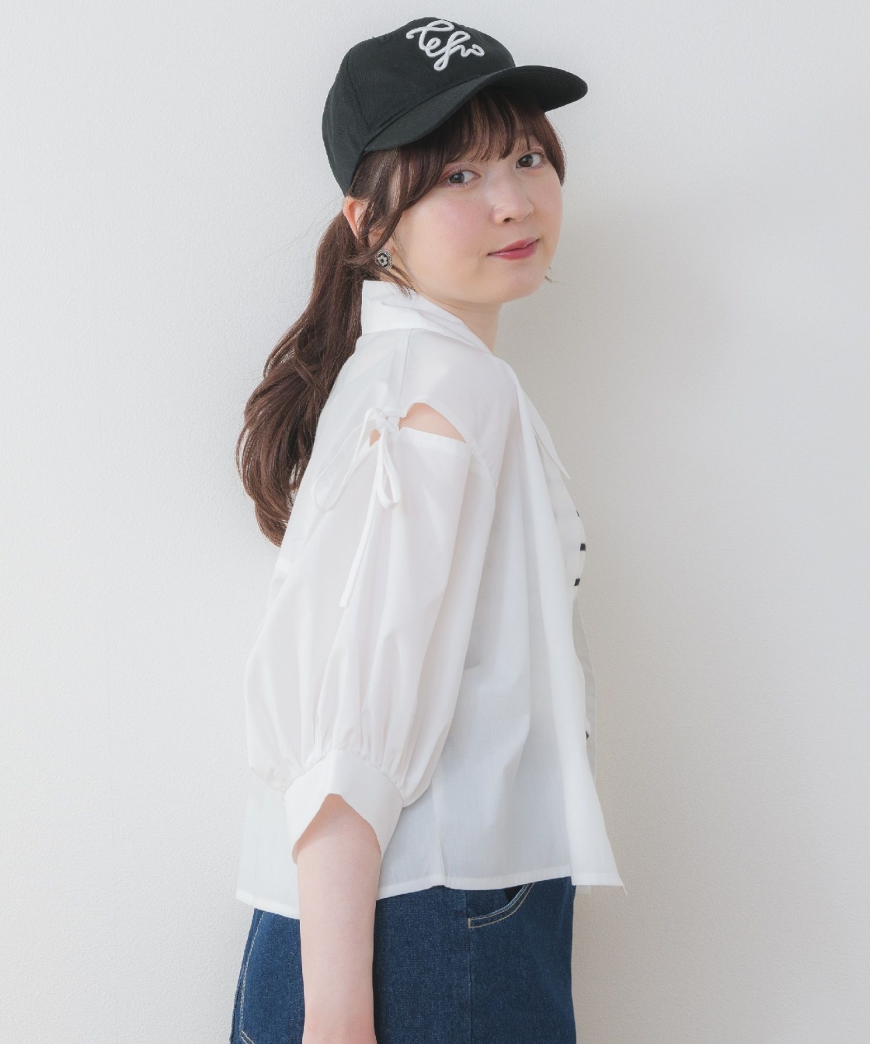 ブローチ付クロップドSH|ems excite | RETRO GIRL ONLINE STORE レトロ