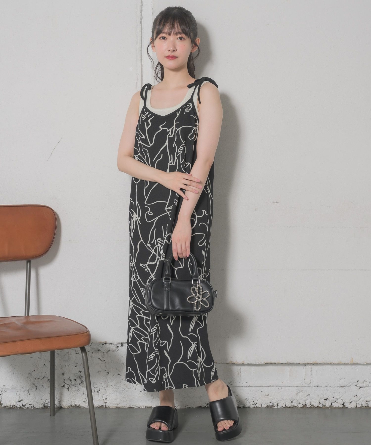 ニュアンス柄キャミOP|RETRO GIRL | RETRO GIRL ONLINE STORE レトロ