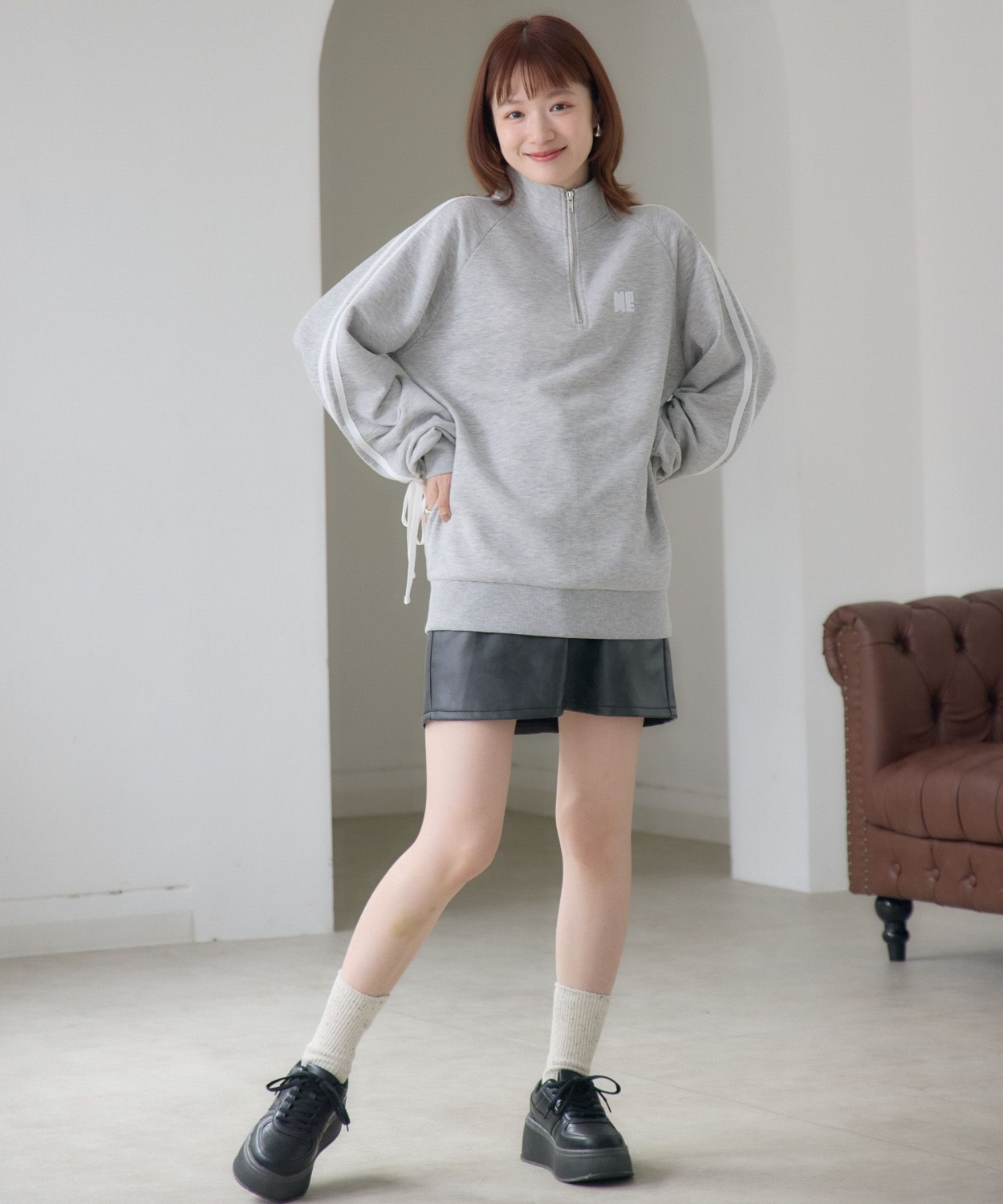 ラインリボンZIPトレーナー|ems excite | RETRO GIRL ONLINE STORE