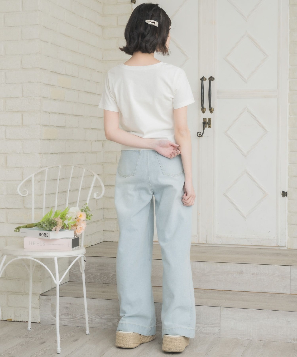 ラインストーンロゴTEE|ems excite | RETRO GIRL ONLINE STORE レトロ