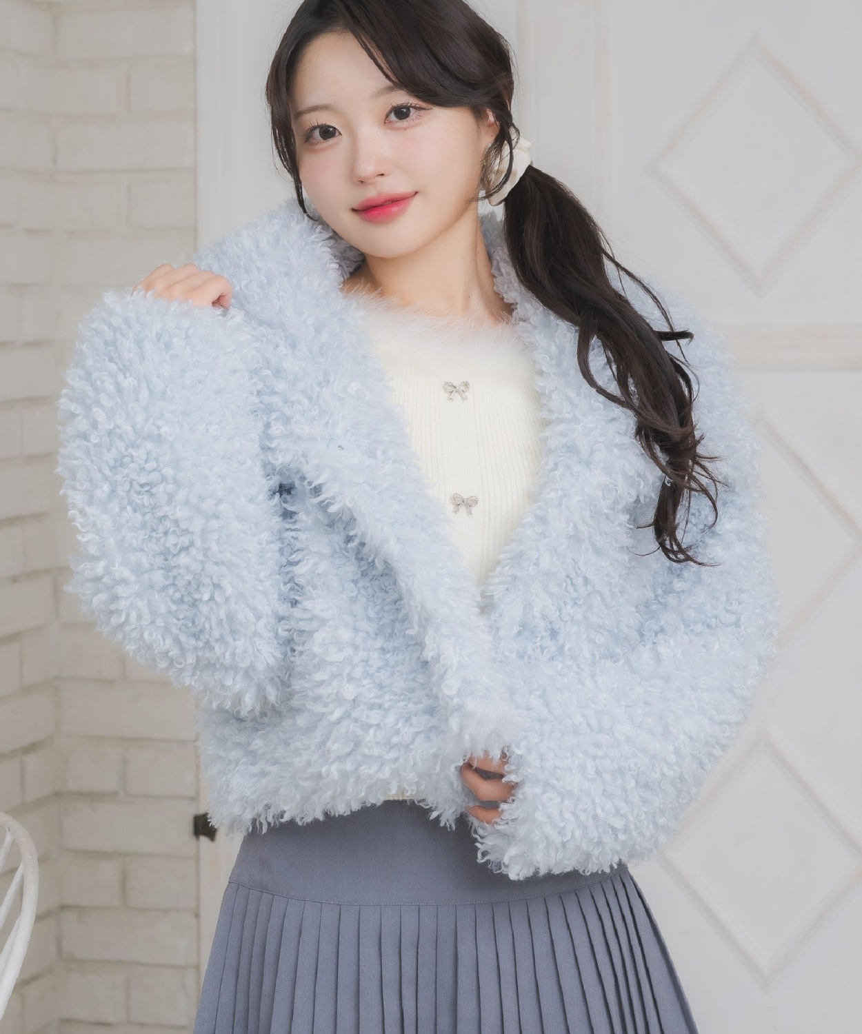 2way襟付FファーJK|ems excite | RETRO GIRL ONLINE STORE レトロ