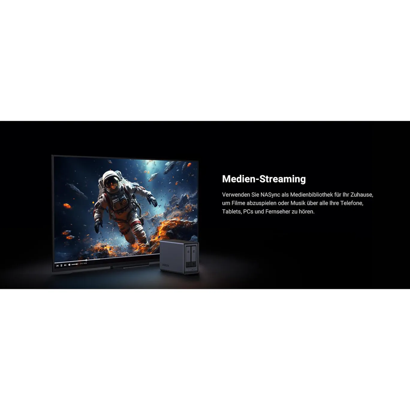 UGREEN NASync DXP2800 NAS System 2-Bay 16TB inkl. 2x WD WD80EFPX