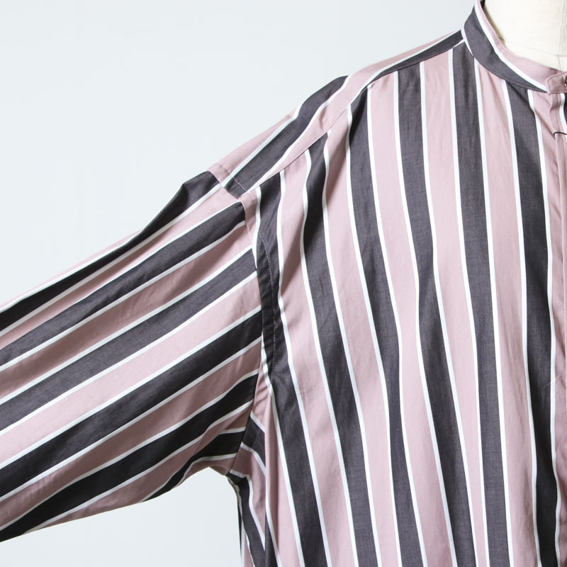 TICCA (ティッカ) ノーカラースクエアビッグロングシャツ