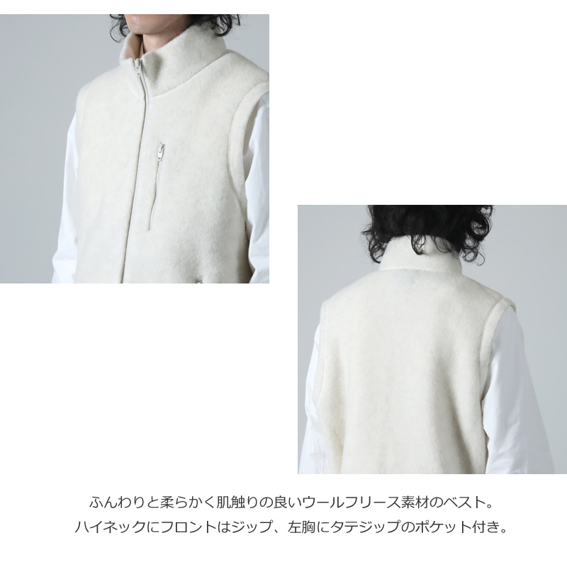 YAECA (ヤエカ) WOOL VEST / ウールベスト