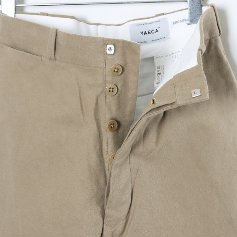 YAECA (ヤエカ) CHINO CLOTH PANTS WIDE TAPERED / チノクロスパンツ