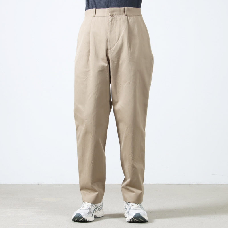 YAECA (ヤエカ) CHINO CLOTH PANTS TACK TAPERED / チノクロスパンツ