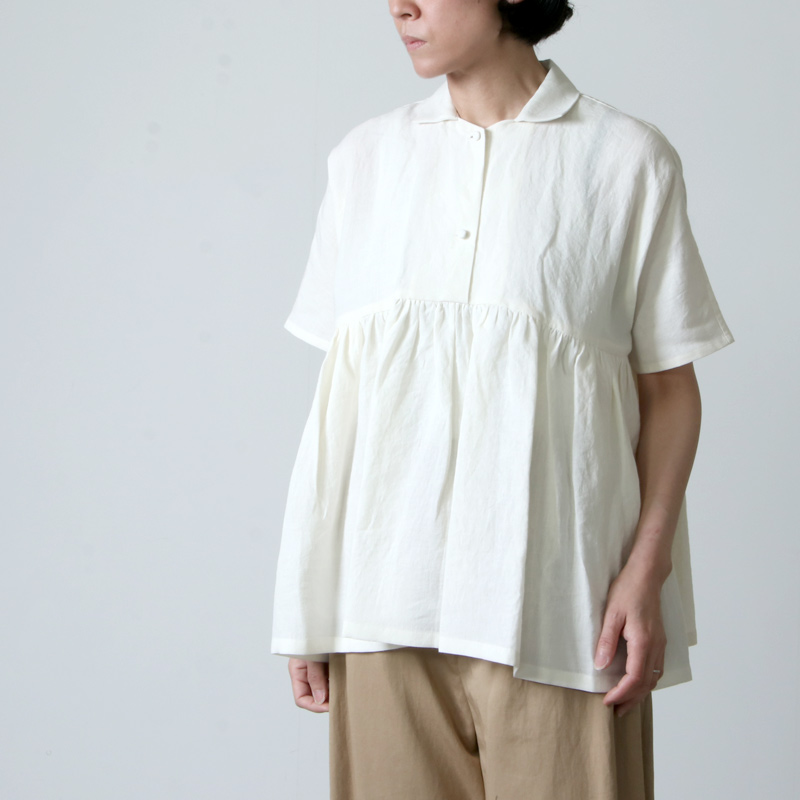 Atelier d'antan (アトリエ ダンタン) ギャザーブラウス Breton