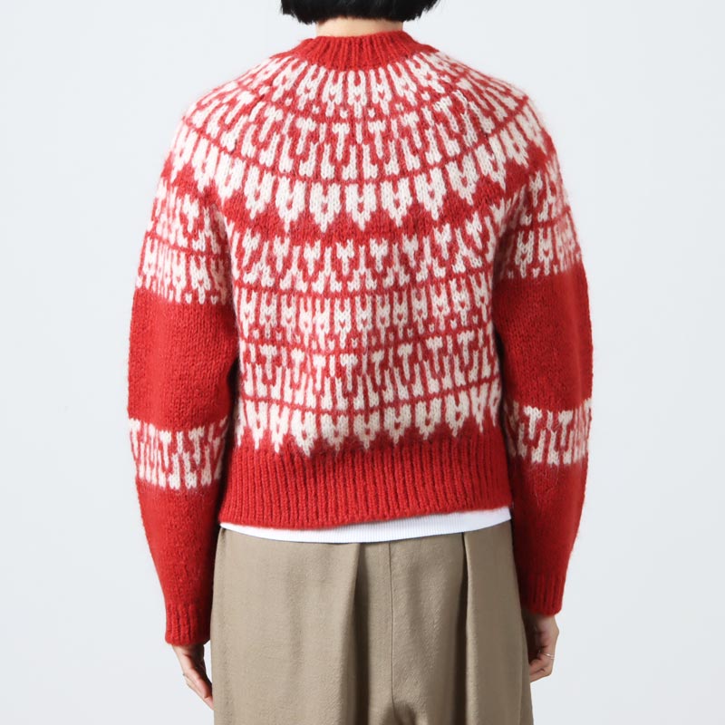 BATONER (バトナー) women MOHAIR NORDIC CREW NECK / モヘア