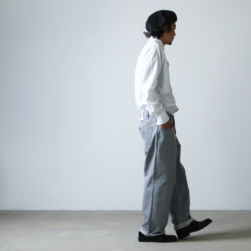 CIOTA (シオタ) グレー スビンコットン 13,5oz バギーデニム