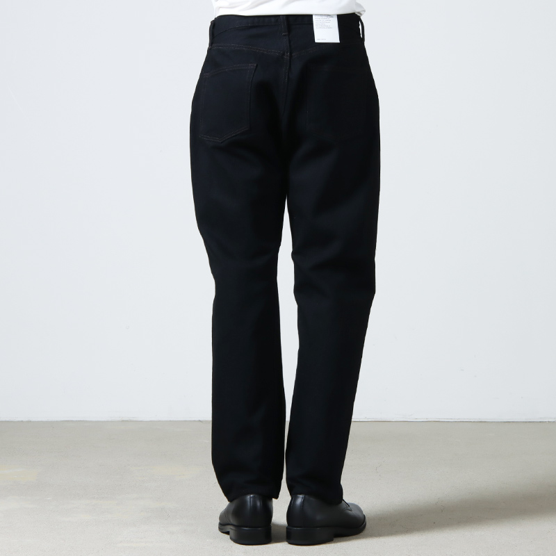 CIOTA (シオタ) Straight 5 Pocket Pants Black（One Wash