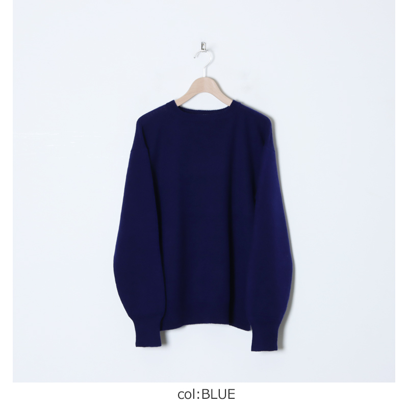 COMOLI (コモリ) ラムズウール ガンジーネックニット