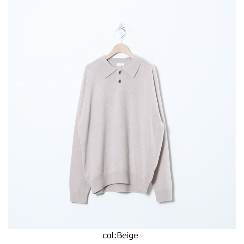 crepuscule (クレプスキュール) M-G Knit Polo / M-G ニットポロ