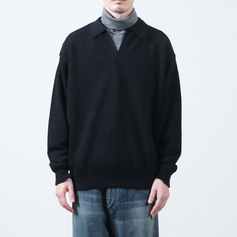 crepuscule (クレプスキュール) Co/Wo Moss Stitch Skipper / コットン