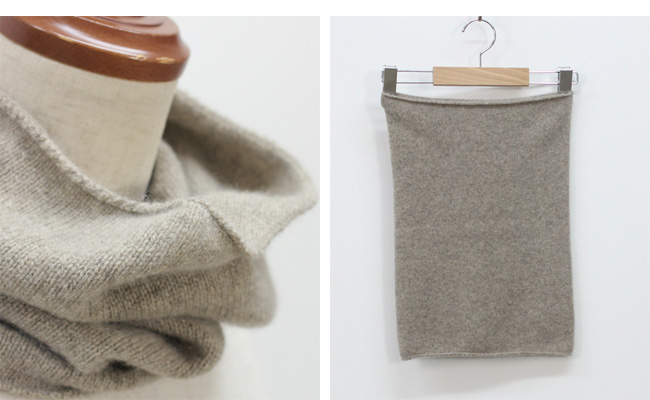 evam eva cashmere neck warmer col:ベージュ | cotyle