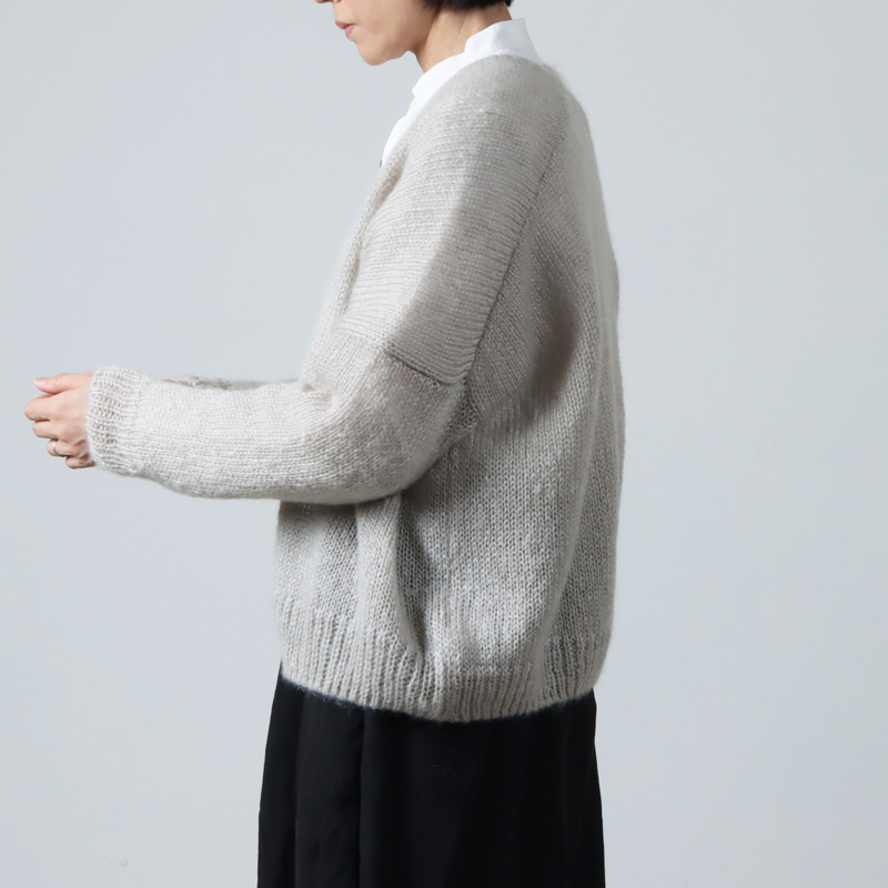 evameva (エヴァムエヴァ) mohair silk cardigan / モヘアシルク