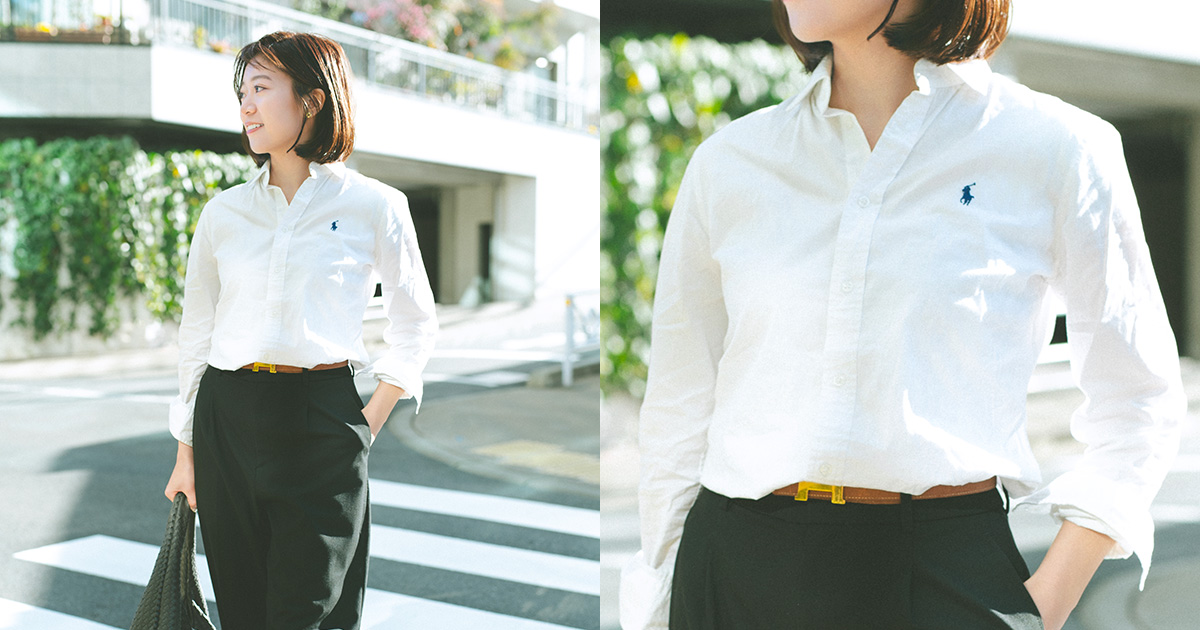 認知度100点【ラルフの白シャツ】が広報女子の『お仕事現場名品