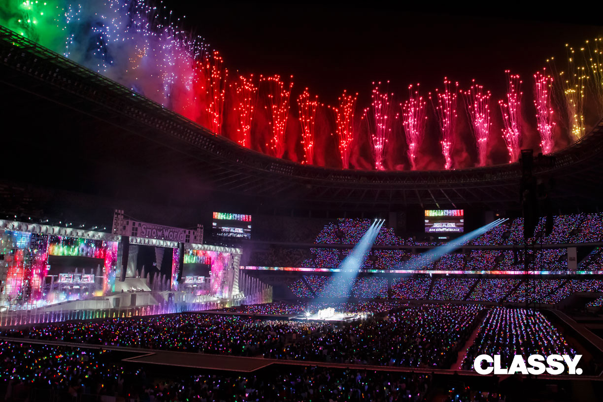 Snow Man】花火に噴水にド派手演出満載！初の国立競技場ライブを詳細