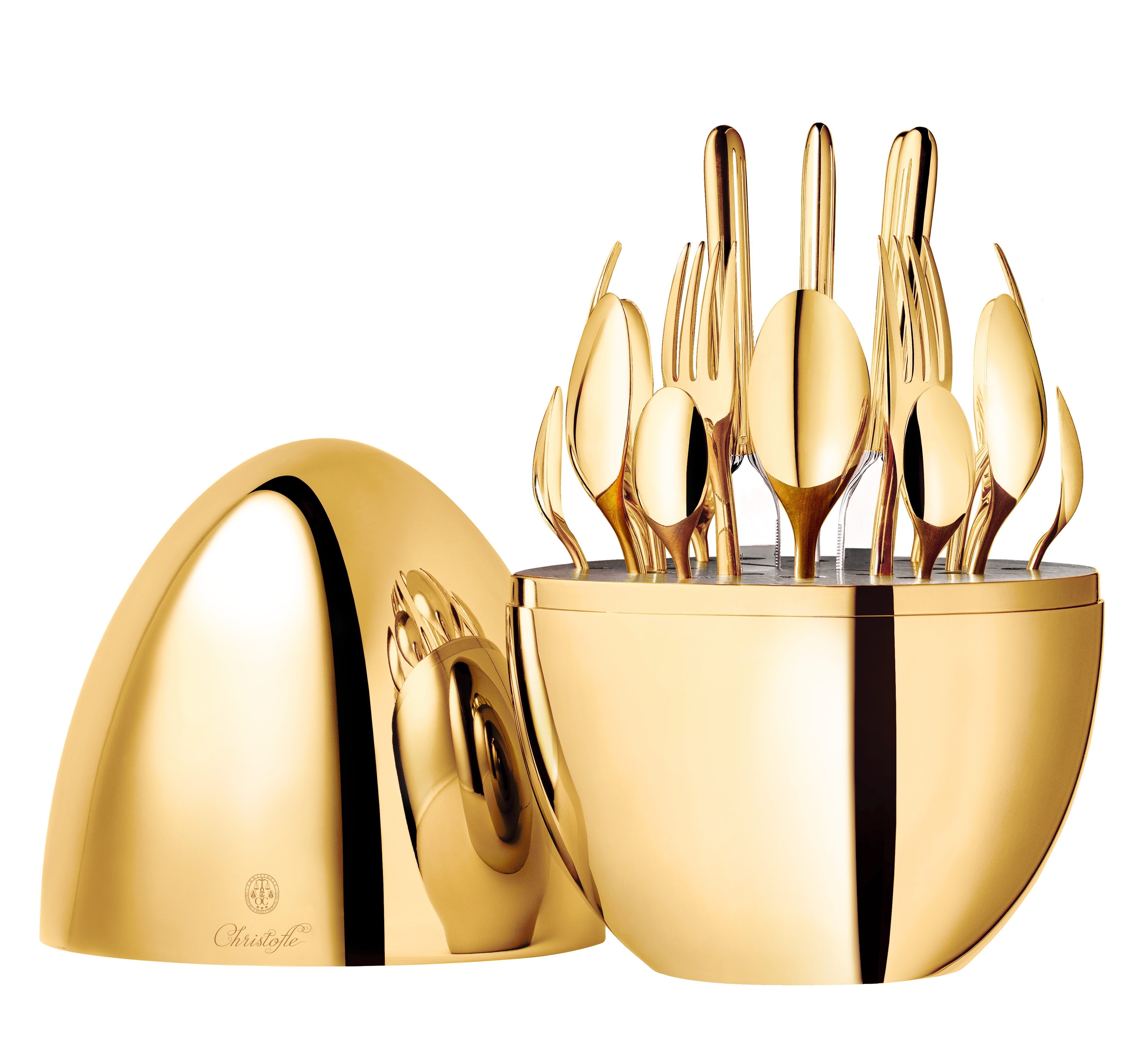 ムード ゴールド 6人用 カトラリーセット (24pcs) 24金コーティング