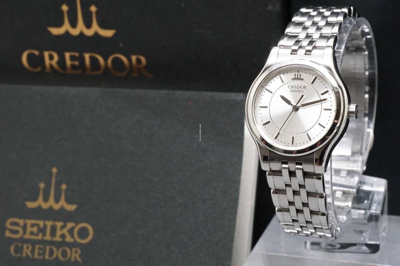 Seiko [Near MINT / Box & Paper] SEIKO Credor 4J85-0A20 Quartz