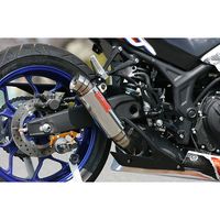 ツインチタンメガホン スリップオン YZF-R25/MT-25 - バイク