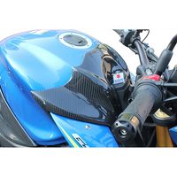 タンクトップカバー ドライカーボン 平織艶消し - バイク