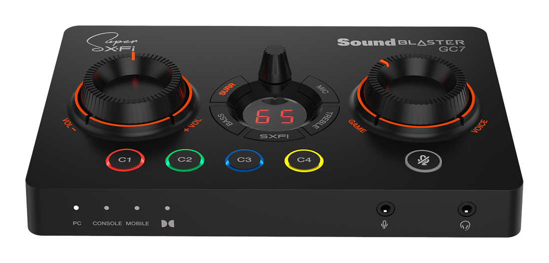 Sound Blaster GC7 - カスタマイズが可能なプログラマブル ボタンを