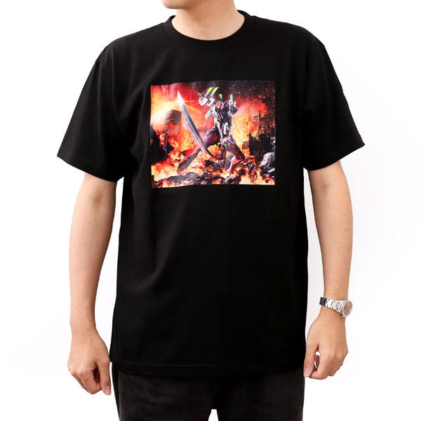 エヴァンゲリオン Tシャツ エヴァンゲリオン最終号機(黒・フリーサイズ