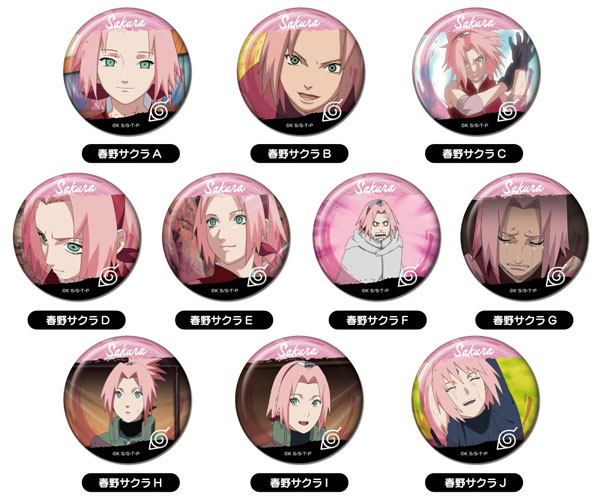 NARUTO-ナルト- 疾風伝 メモリーCANバッジ 春野サクラBOX 10個入りBOX
