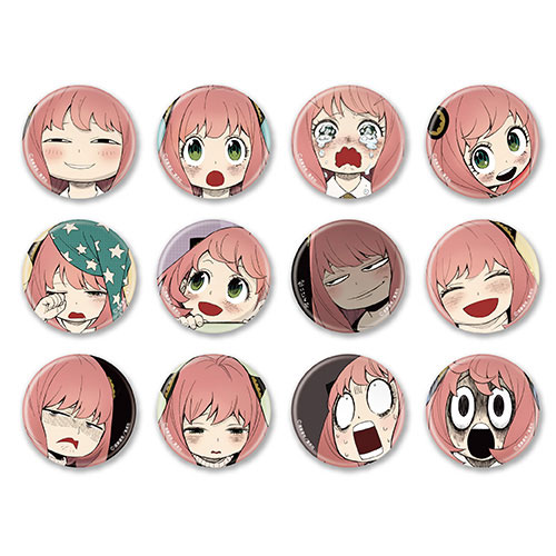 SPY×FAMILY アーニャ表情缶バッジ 12個入りBOX（再販）[エンスカイ