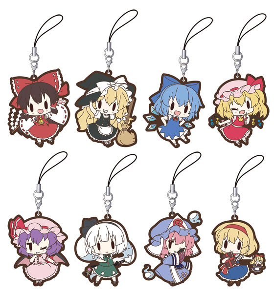 東方Project ラバーストラップコレクション 8個入りBOX[ムービック