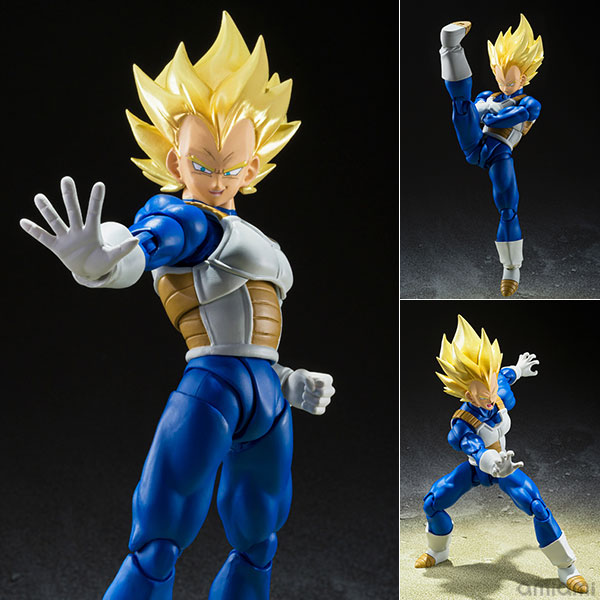 中古】(本体A/箱B)S.H.Figuarts スーパーサイヤ人ベジータ-目覚める