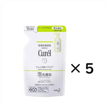 Curel(キュレル) 皮脂トラブルケア泡洗顔料(つめかえ用) 130ml 5個