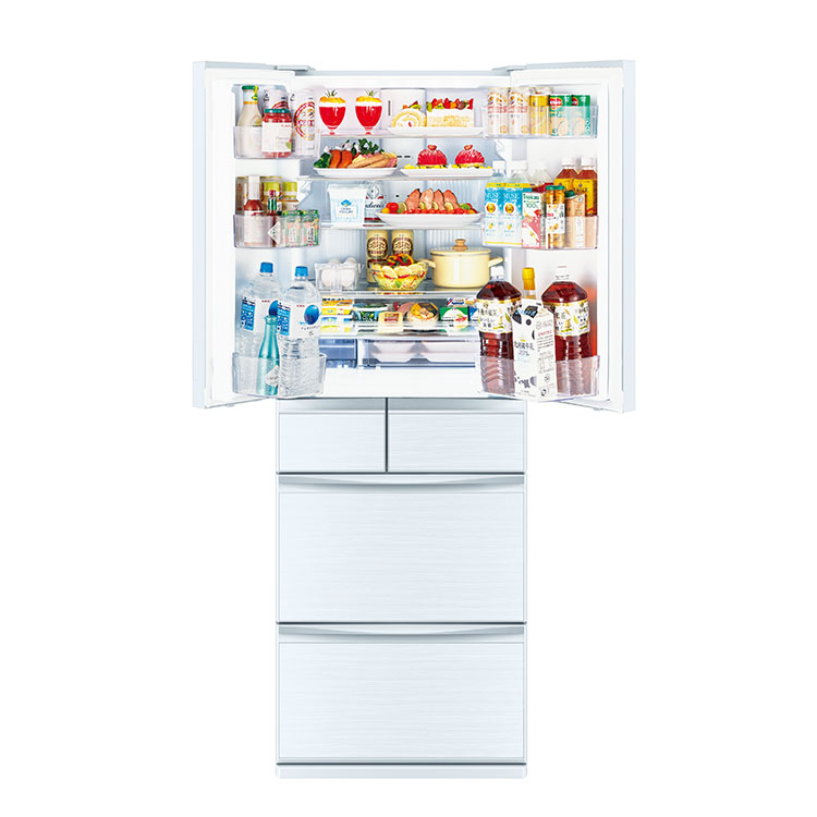 東海・長野配送限定】野菜室が真ん中タイプ6ドア冷凍冷蔵庫 MR-MX50H