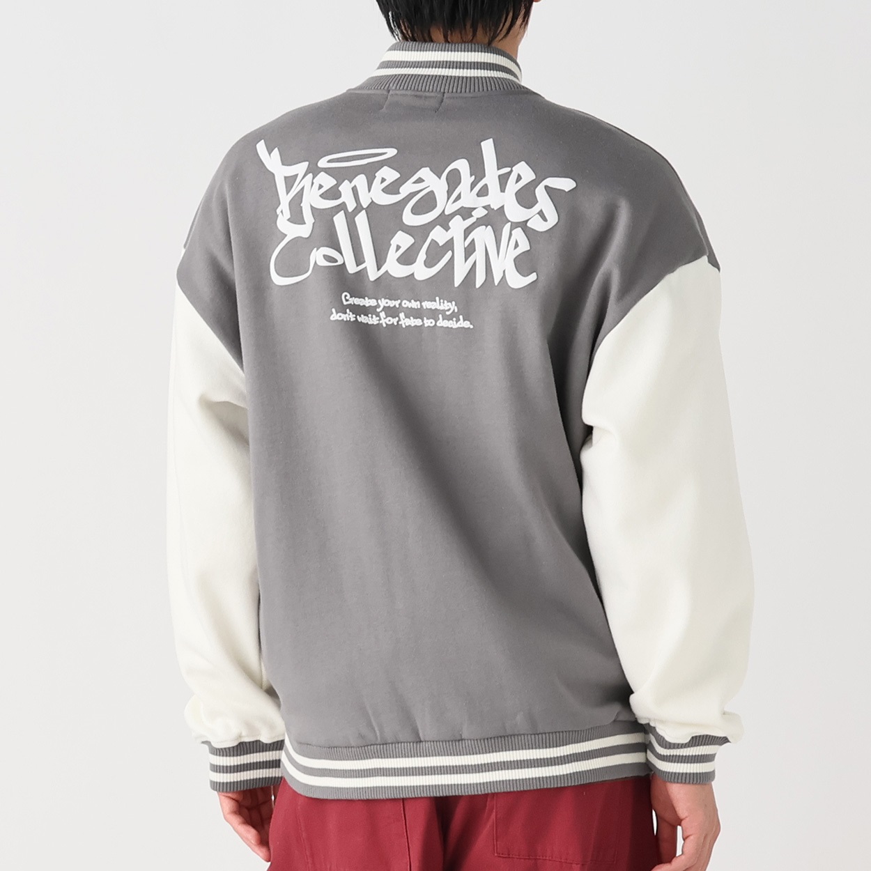 裏起毛カットスタジャン メンズ Doublefocus(ダブルフォーカス