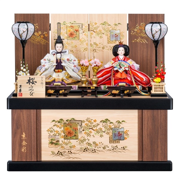 寿慶 親王収納飾り「桜みやび」 4944358165508 ひな人形 雛人形