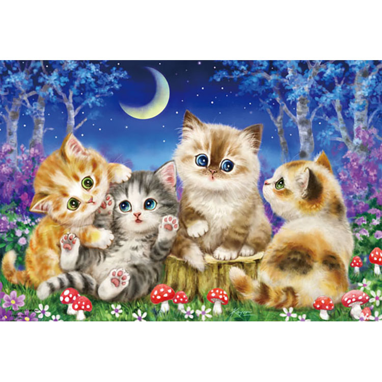 ジグソーパズル 月夜であそぼう 300ピース (完成サイズ:26×38cm