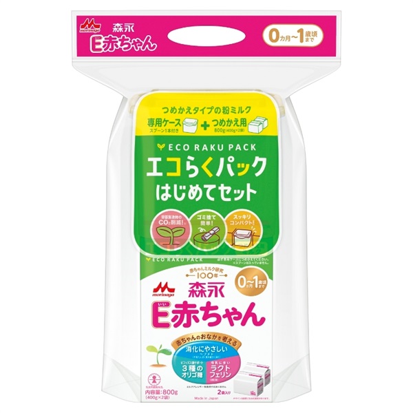 森永 E赤ちゃん エコらくパック はじめてセット 専用ケース＋つめかえ