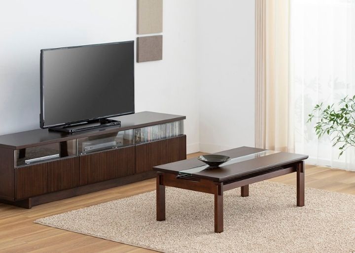 クミ・ガラス・ローテーブル～ガラス天板～日本の伝統建築工法「おり