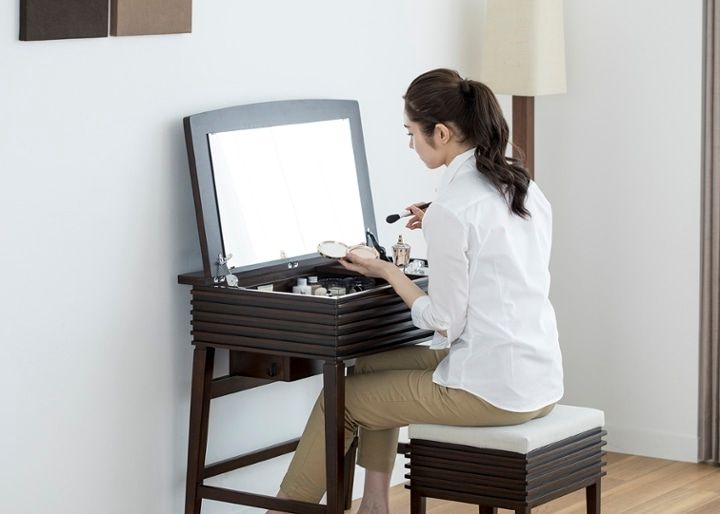 ルーバー・ドレッサー セット～洗練されたモダンアジアンな空間を演出