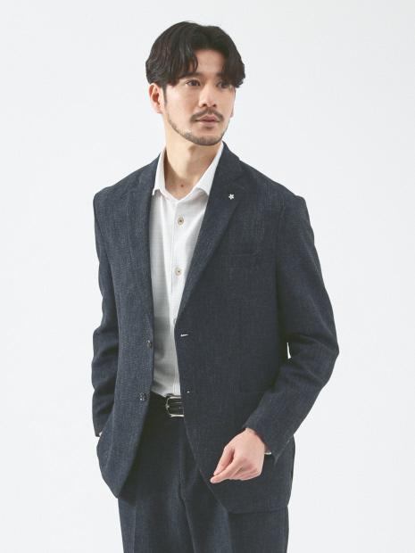 セットアップ対応/FLEX JACKET】サマーツイード ジャケット / サマー