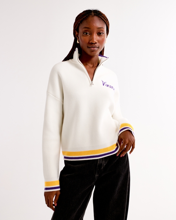 Women's Minnesota Vikings LuxeLoft Half-Zip | Women's Tops