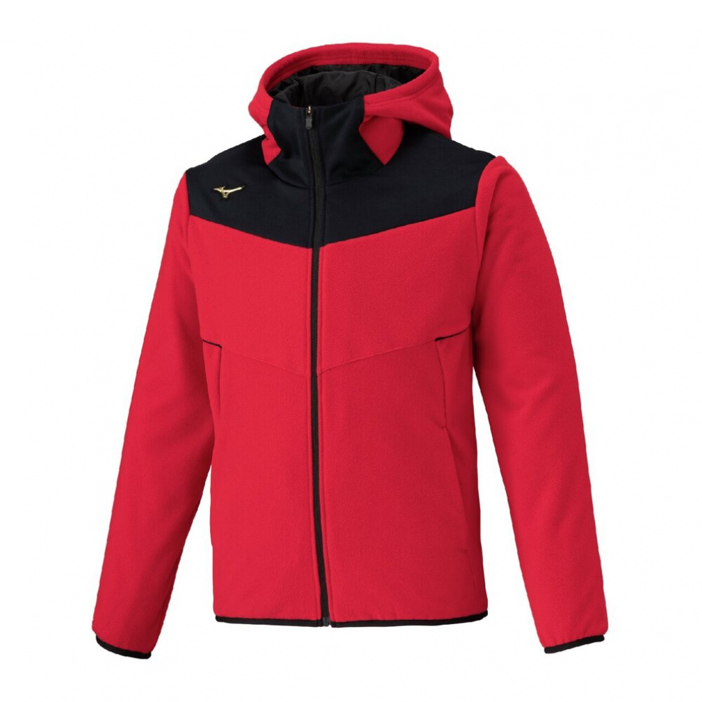 ミズノ メンズ 野球 長袖ウインドブレーカー フリースフーディ(厚手