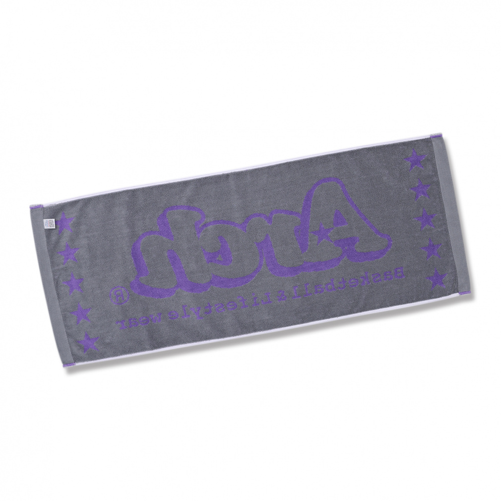 アーチ バスケットボール タオル basic logo jacquard towel