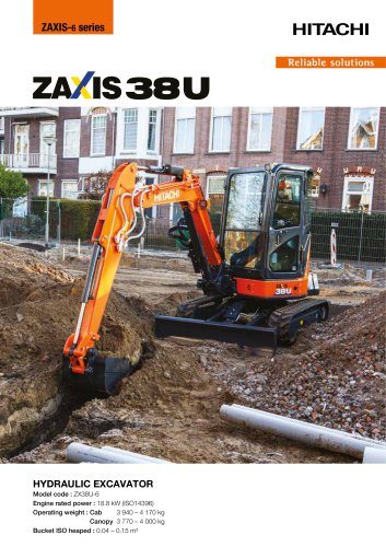 ZX38U-6 - Hitachi Construction Machinery (Europe) - PDF Catalogs
