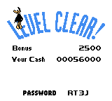 ダフィー・ダック すべってころんで大金持ち（サンソフト） - 「GBの