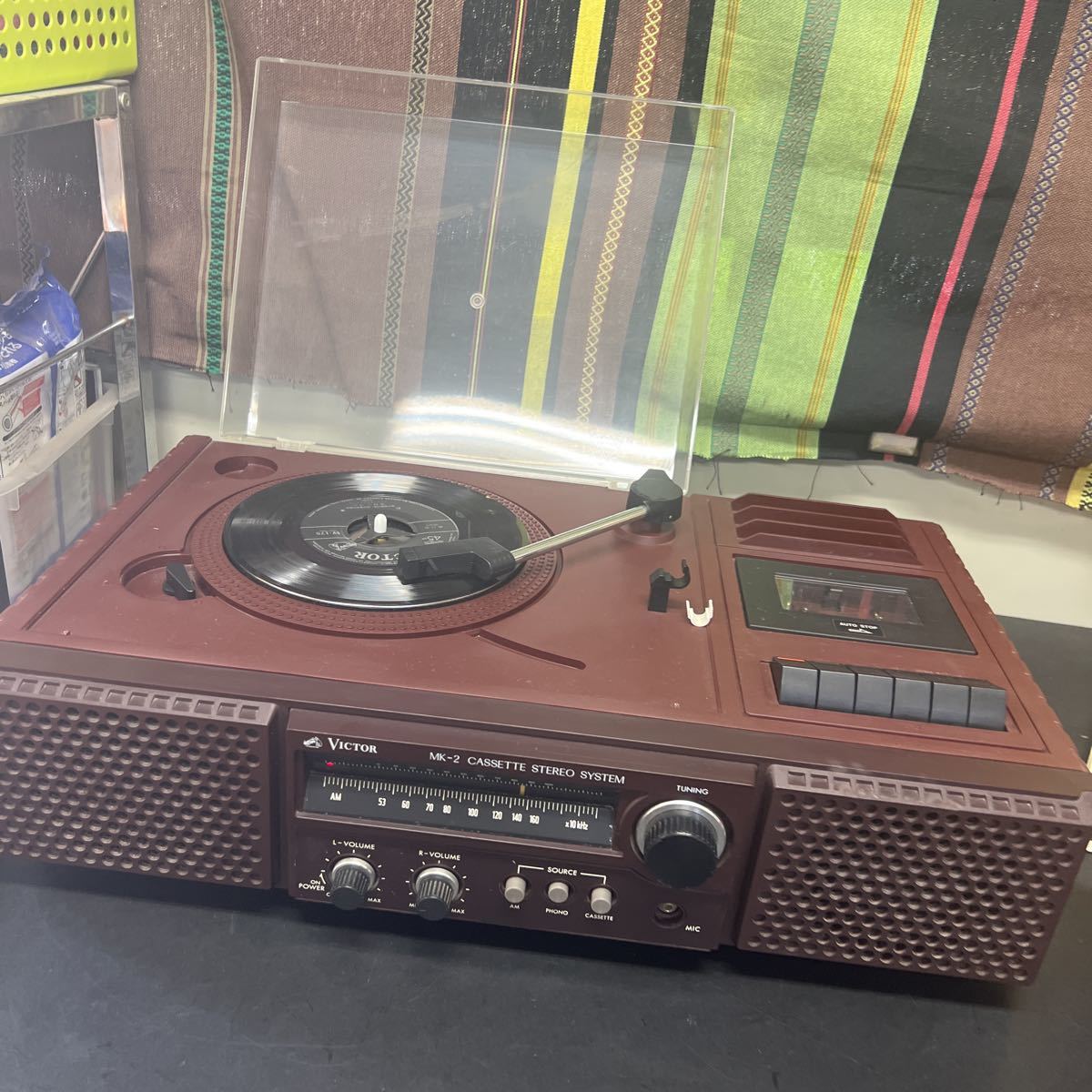 希少 昭和レトロ家電 Victor カセロボ MK-2 レコードプレーヤー 希少