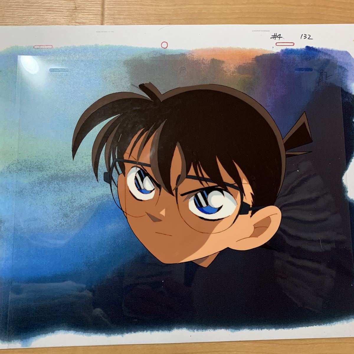 江戸屋の超レア セル画と背景画 名探偵コナンと高木刑事 江戸屋の超